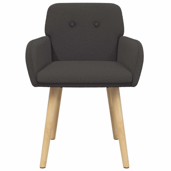 Matstolar 4 pcs Bouclé Mörkgrå 59 x 57 x 85 cm