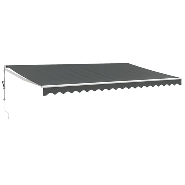 Automatisk infällbar markis antracit 5x3 m