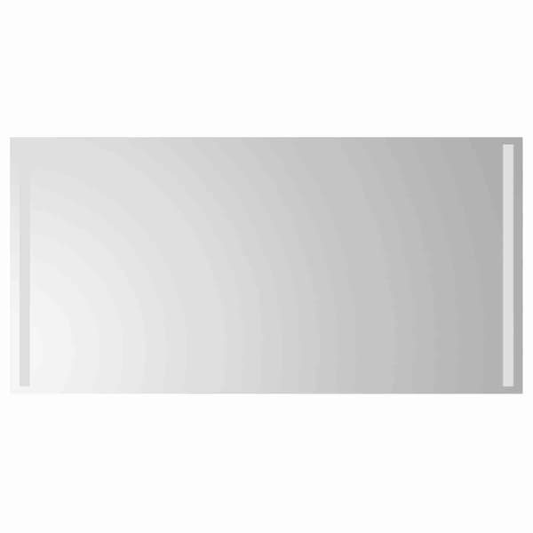 LED Badrumsspegel Transparent 100 x 60 cm härdat glas