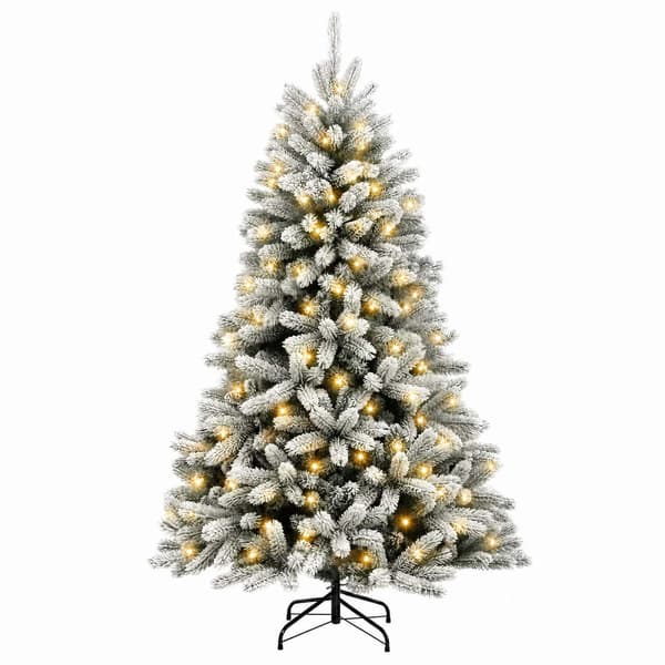 Plast Hingad Julgran 120 cm 150 LED-lampor Varmvit