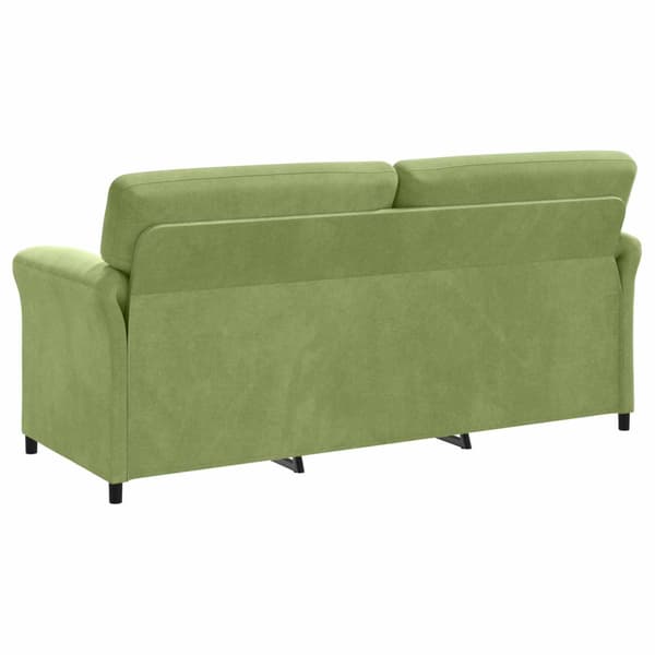 3-Sits soffa Ljusgrön 198 x 83 x 95 cm Sammet