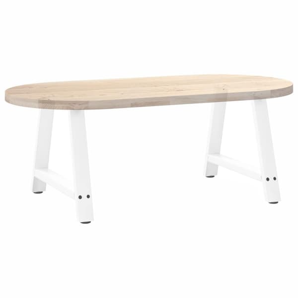 Soffbordsben A-formade 2 st vita 60x(42-43) cm stål