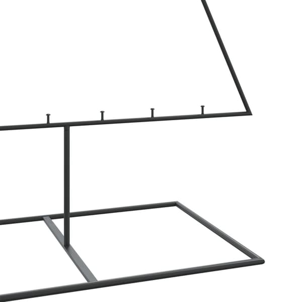 Julgran i metall svart 210 cm