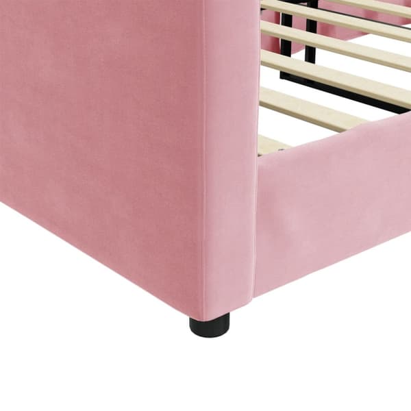 Dagbädd rosa 80x200 cm sammet