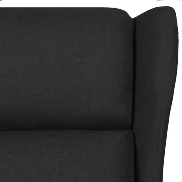 Massagefåtölj svart tyg