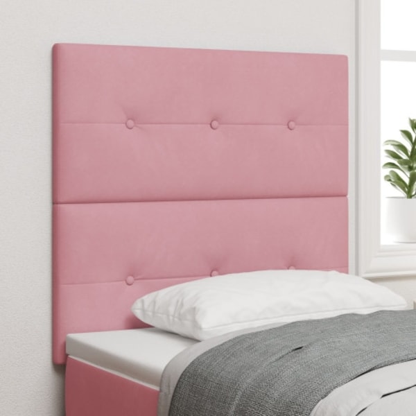 LED Huvudgavel Rosa 90 cm Sammet