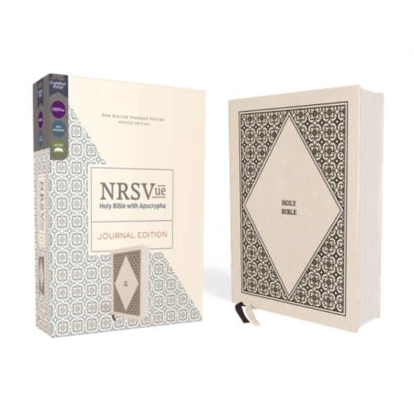 NRSVue, Holy Bible with Apocrypha, Journal Edition, Cloth over Board, Cream, Comfort Print (inbunden, eng)