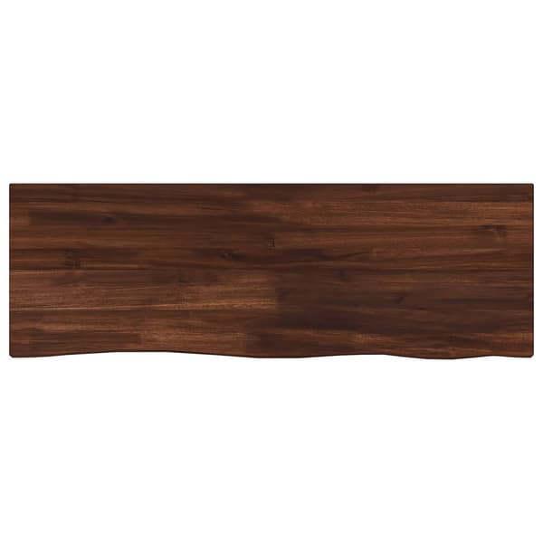 Rektangulärt Bordsskiva 90 x 50 x 3,5 cm Rektangulär Mörkbrun