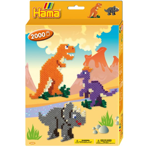Hama Midi Hängande låda Dino 2000 stk
