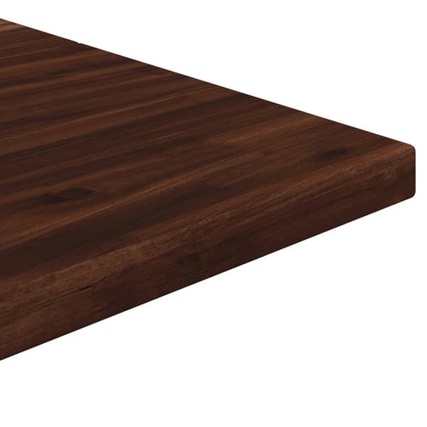 90 x 55 x 75 cm Massivt Akaciaträ Mörkbrun och Vit Rektangulär