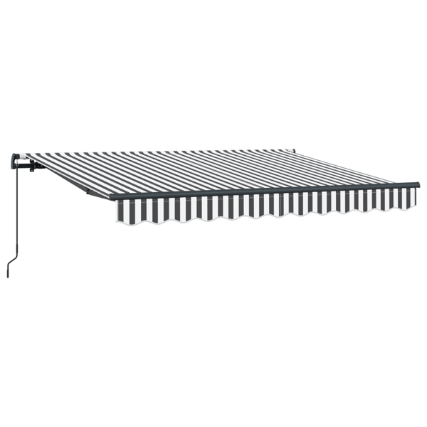 Utfällbar markis Antracit 250 x 200 cm tyg