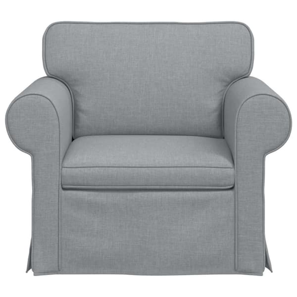 Soffa Ljusgrå 95 x 82 x 80 cm tyg