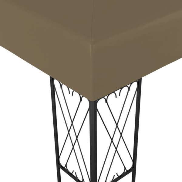Paviljong 3x4 m taupe tyg