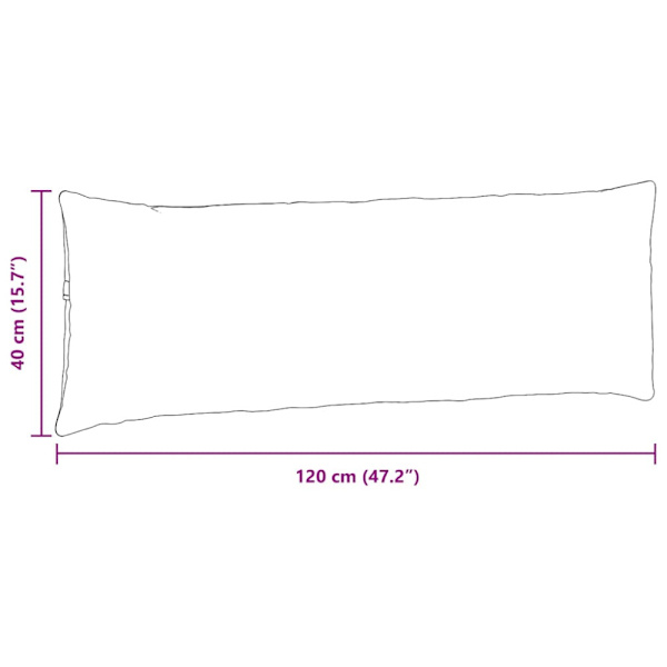 Sofakuddar 2 pcs Blå 120 x 40 cm tyg