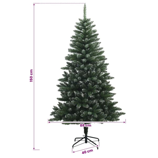 Plast Hingad Julgran 150 cm 150 LED-lampor Varmvit