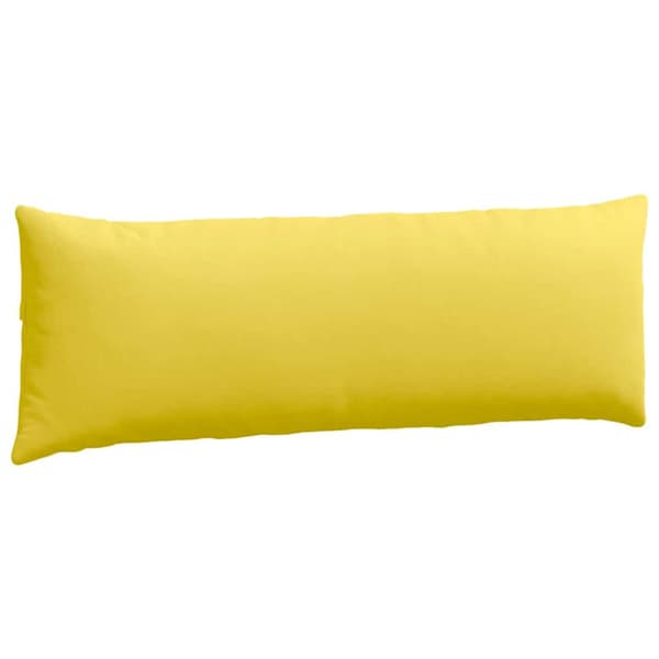 Sofakuddar 2 pcs Ljusgul 120 x 40 cm tyg