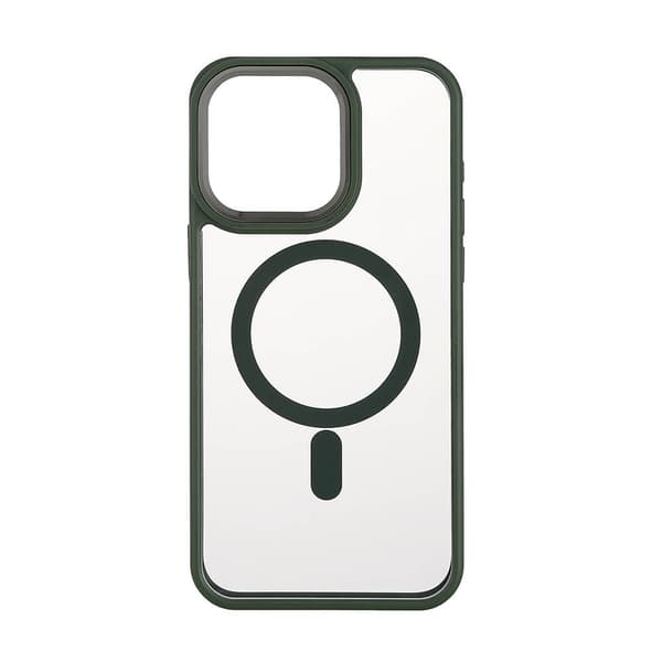 Back Bumper Clear Case MagSerie iPhone 15 Pro Max Clear Case Green Bumper