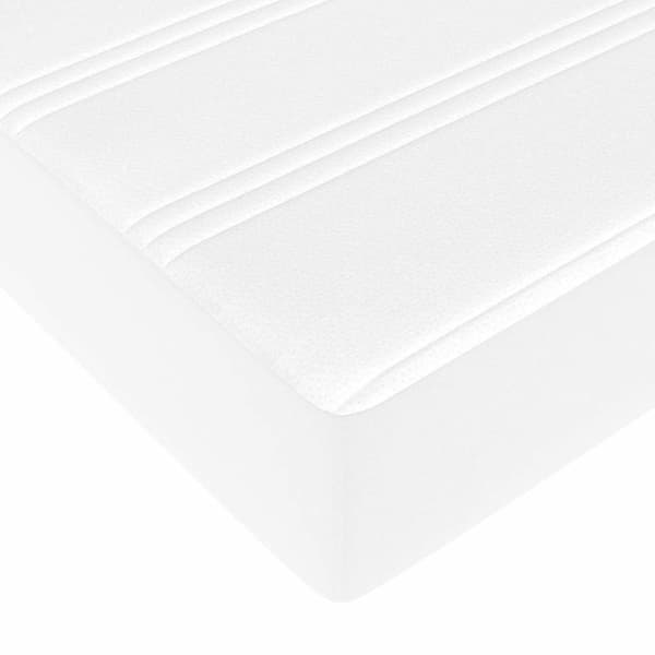 Sängram med madrass Övrigt 2 pcs Vit PVC