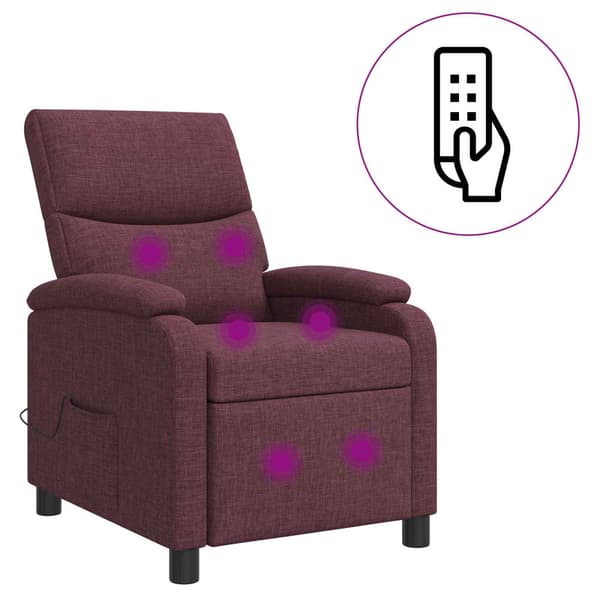 Massagefåtölj Lila Tyg