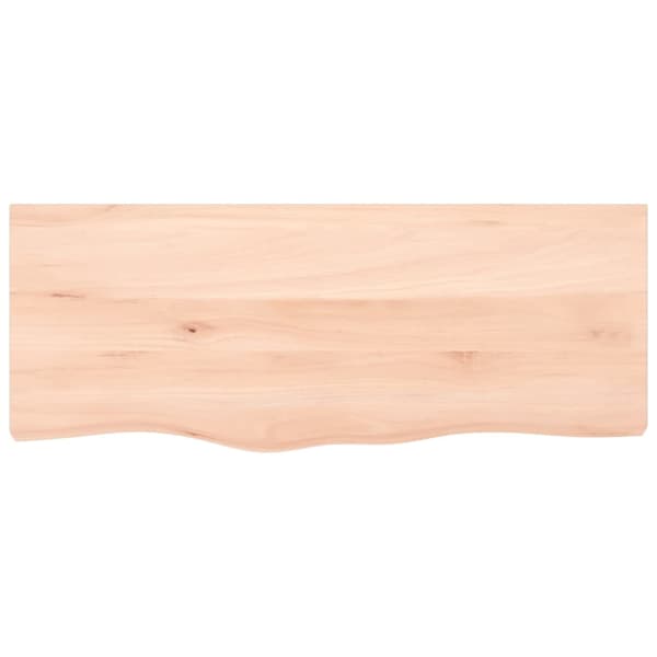Hyllplan 100x40x2 cm obehandlad massiv ek