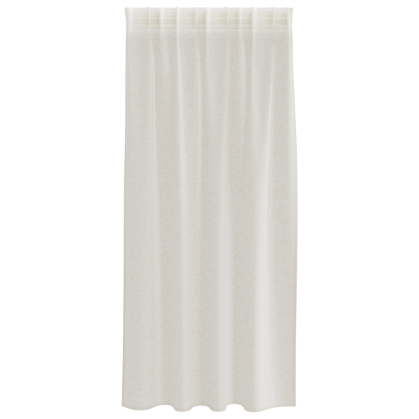 Voile Gardin 2 st Kräm 175 x 140 cm Polyester