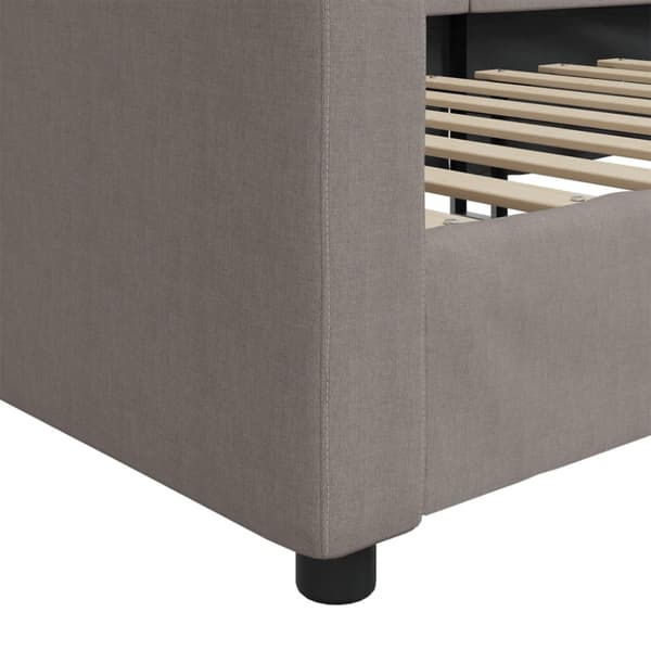 Dagbädd taupe 100x200 cm tyg