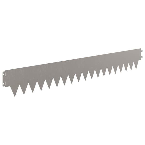 Kant för gräsmatta 30 pcs 103 x 15 cm metall Rostig