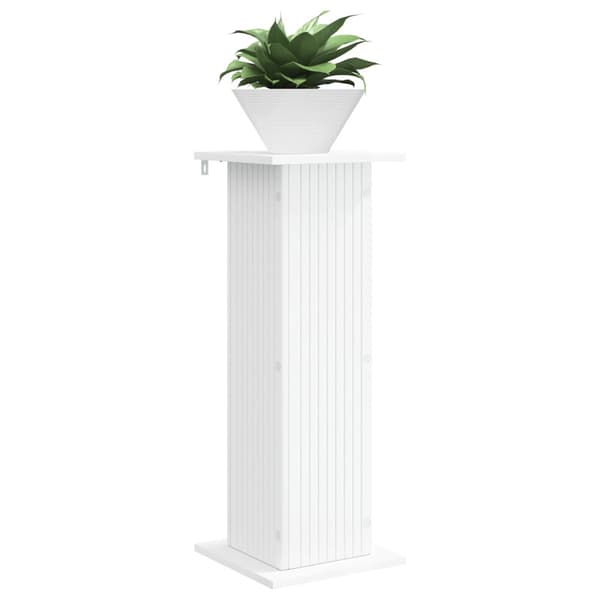 Växtställ 2 pcs Vit 30,5 x 30 x 80,5 cm Konstruerat trä