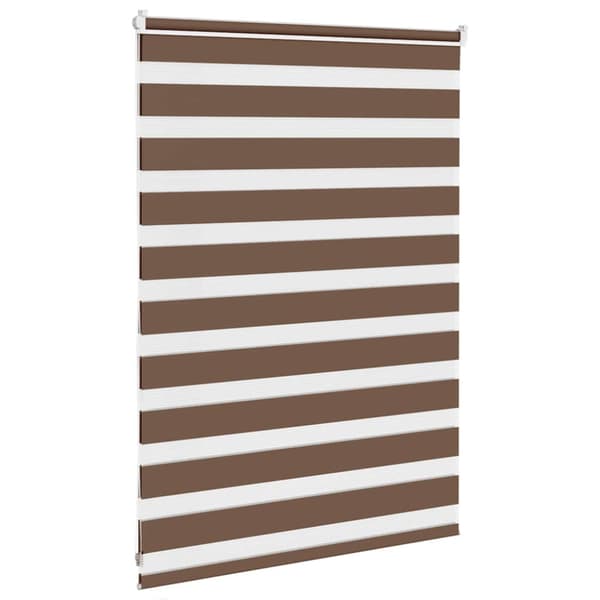 Rullgardin zebra brun 95x100 cm tyg bredd 90,9 cm polyester