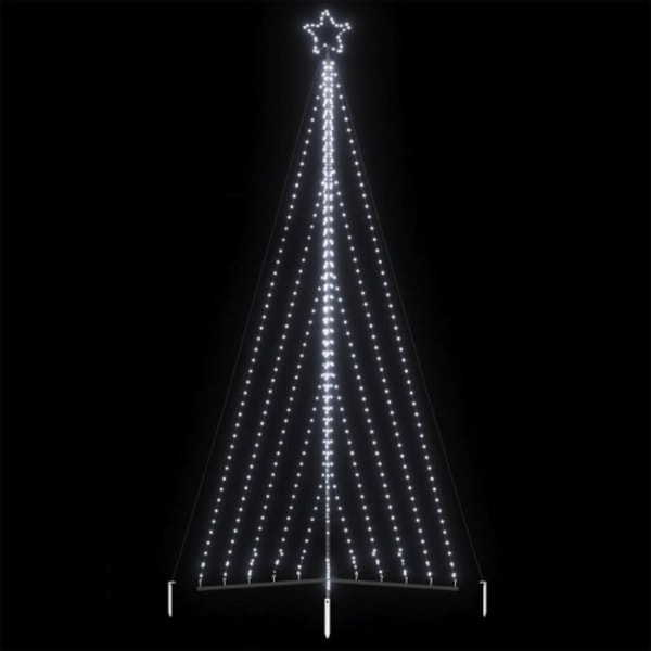 LED julgran 570 LEDs kallvit 399 cm