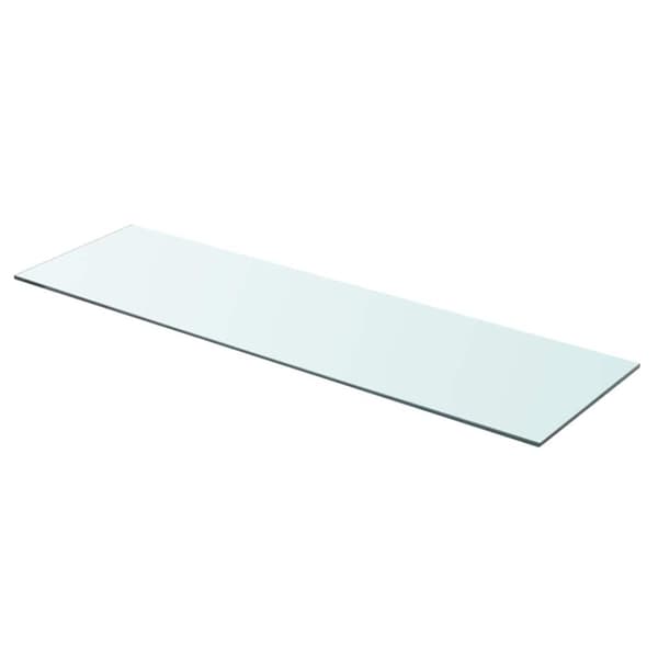 Hyllplan glas genomskinlig 90x25 cm