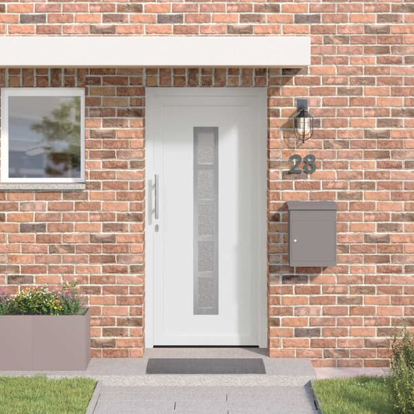 Framdörr Vit 108 x 208 cm PVC