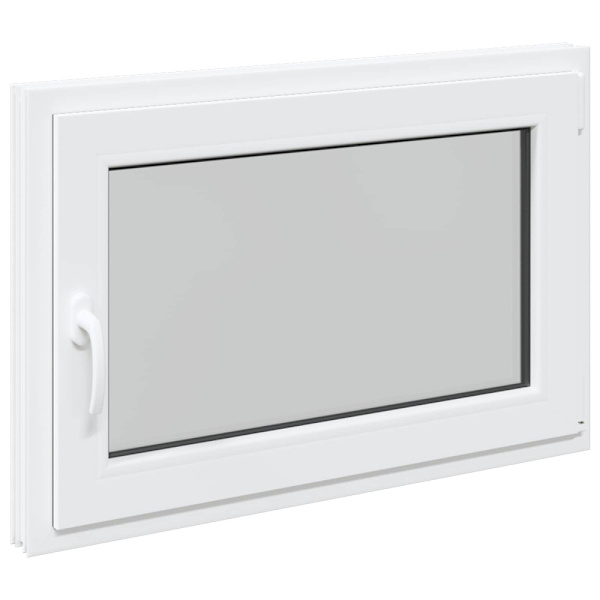 Källarfönster RISOR Vit 90 x 60 cm PVC och glas