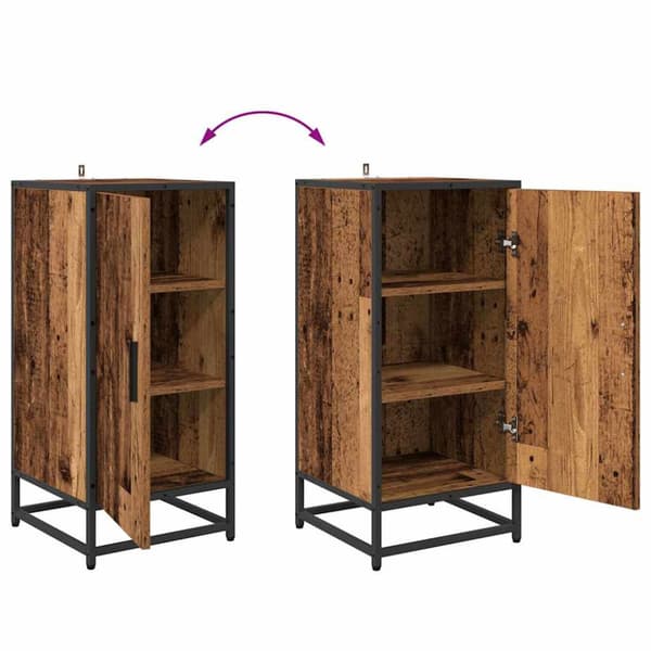 Sideboard Gammalt trä 35,5 x 35 x 76 cm