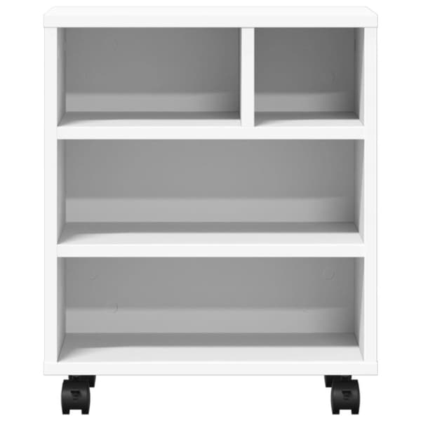 Skrivarställ med hjul vit 41x32x48 cm