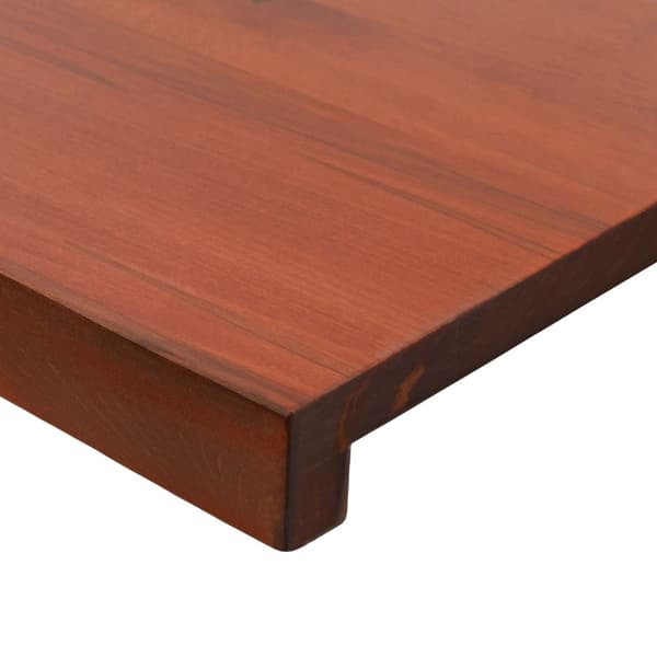 Trapstegsmattor 2 st 100 x 25 x 2 cm Brun Massivt bokträ