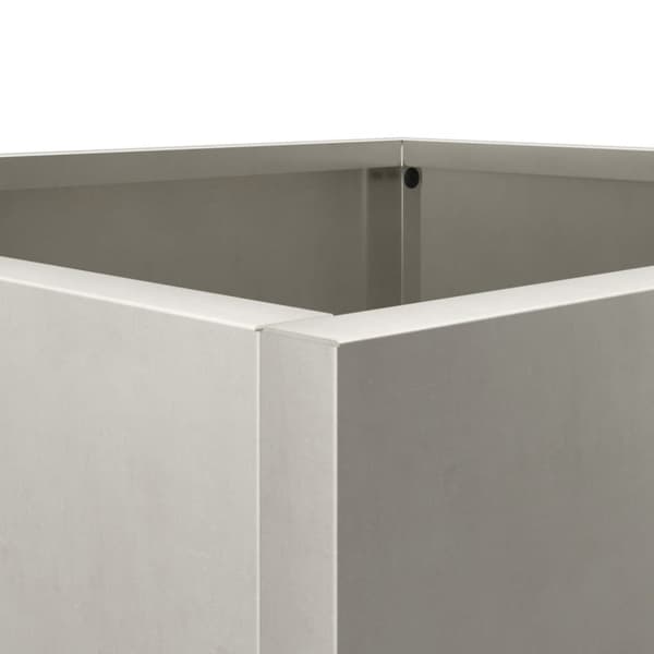 Odlingslåda silver 32x29x75 cm rostfritt stål
