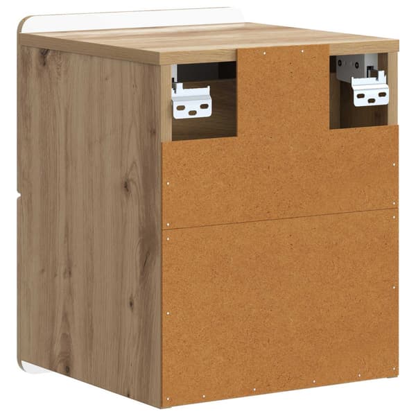 Väggmonterat Sängbord 2 pcs Artisan-ek 33 x 34,5 x 43 cm