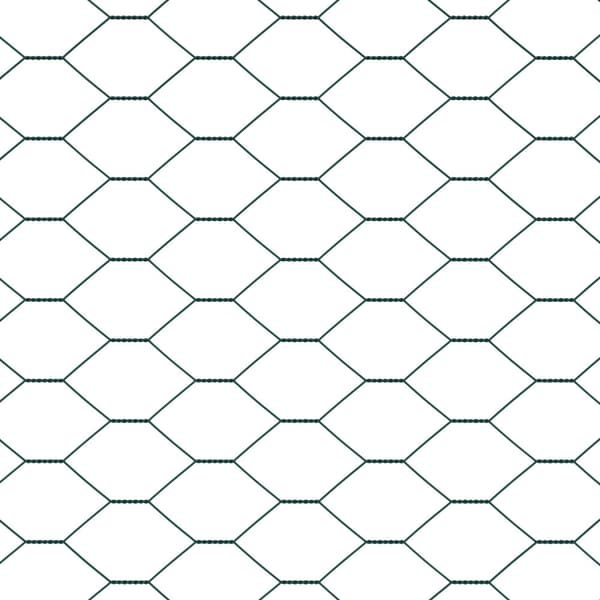 Hexagonstängsel Grön 0,6 x 10 m PVC