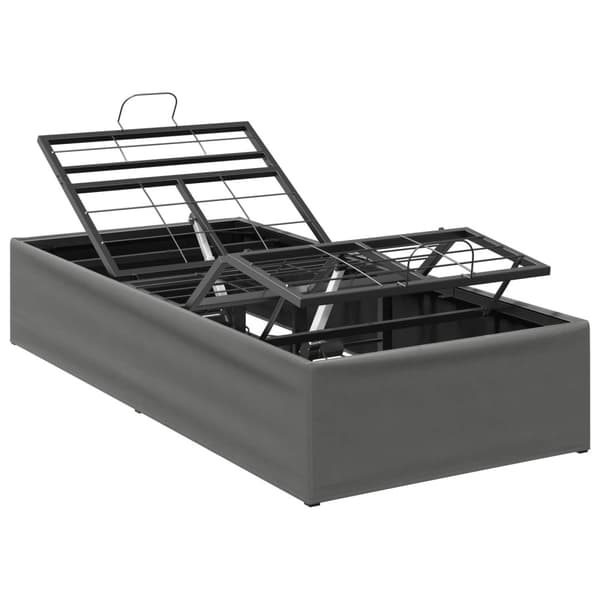 Elektrisk Justerbar Säng Ram Mörkgrå 200 x 70 x 33,5 cm Stål