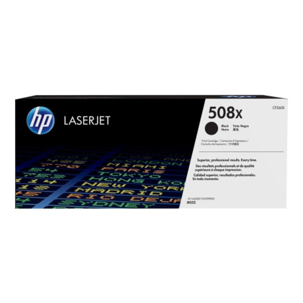 HP 508X - Lång livslängd - svart - original - LaserJet - tonerkassett (CF360X)