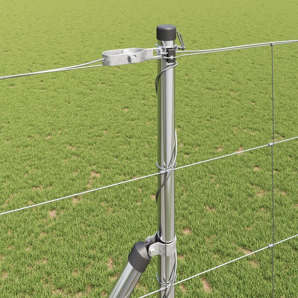 Stängselstolpe Galvaniserad 25 x 1,5 m Stål