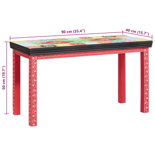 Sidobord 2 pcs Flerfärgsdesign