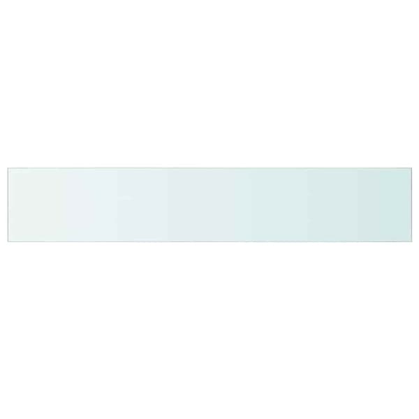 Hyllplan 2 st glas genomskinlig 110x20 cm