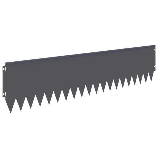 Kant för gräsmatta 10 pcs 103 x 25 cm Stål Antracit