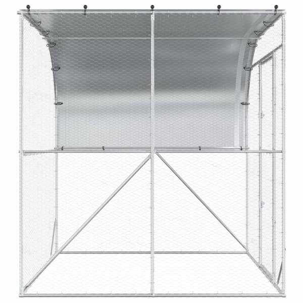Hönsgård Silver 200 x 200 x 215 cm Galvaniserat stål