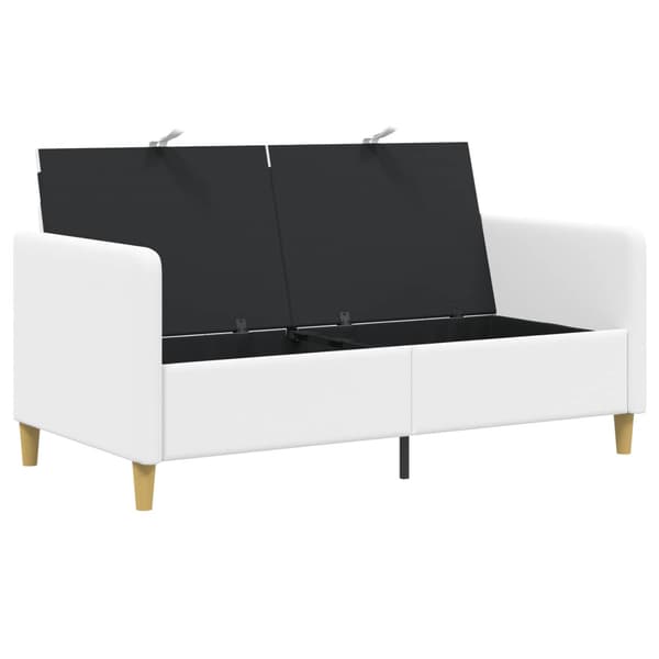 Soffa med förvaring Vit 152 x 78 x 87 cm Polyester