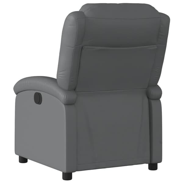 Reclinerfåtölj grå konstläder