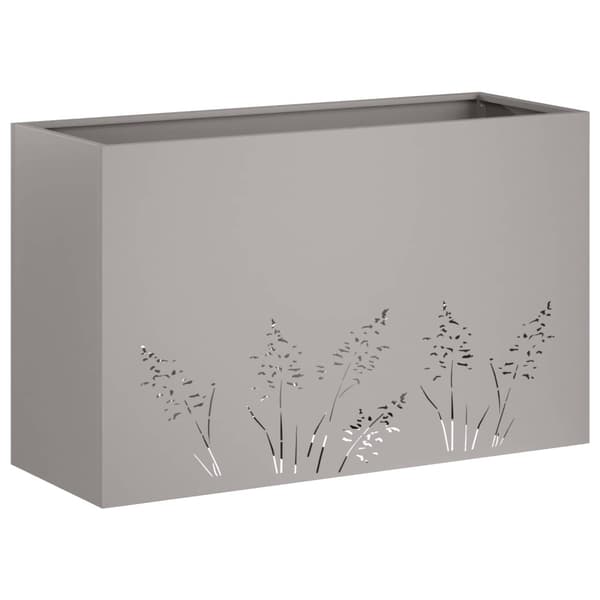 Trädgårdsplanterare 2 st Rostig 80 x 30 x 49 cm
