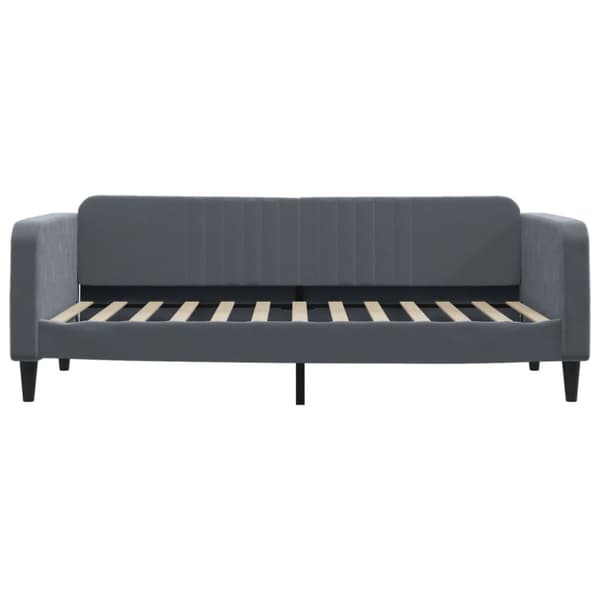 Dagbädd mörkgrå 100x200 cm sammet